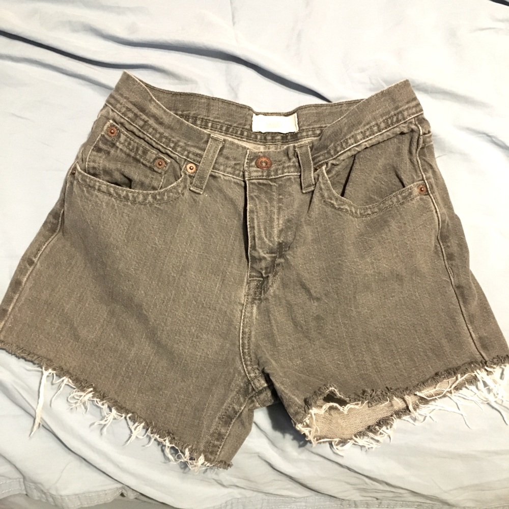 🌿$4 With a Bundle🌿Grey cut offs